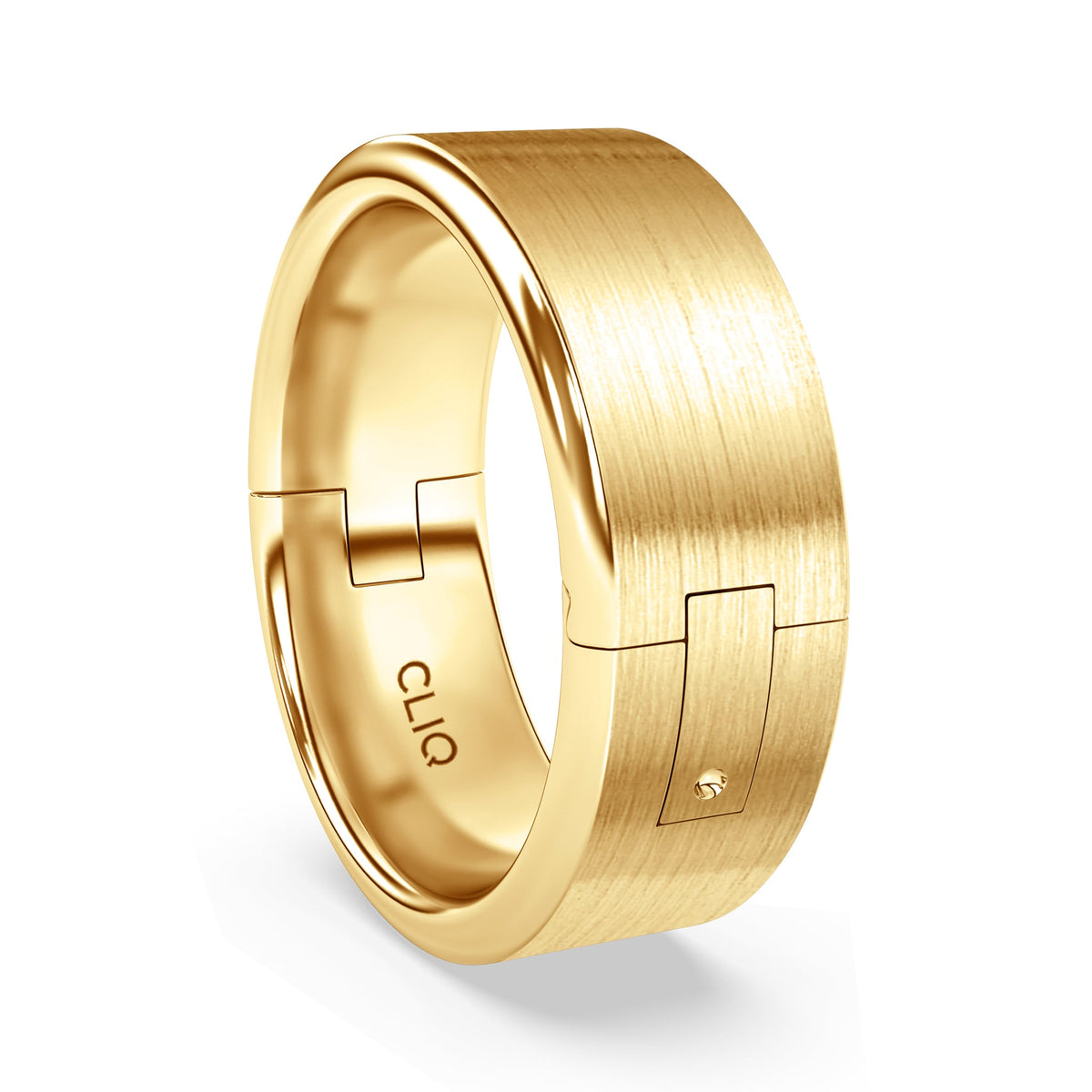Flat Comfort Fit Band with Matte Finish, 8mm