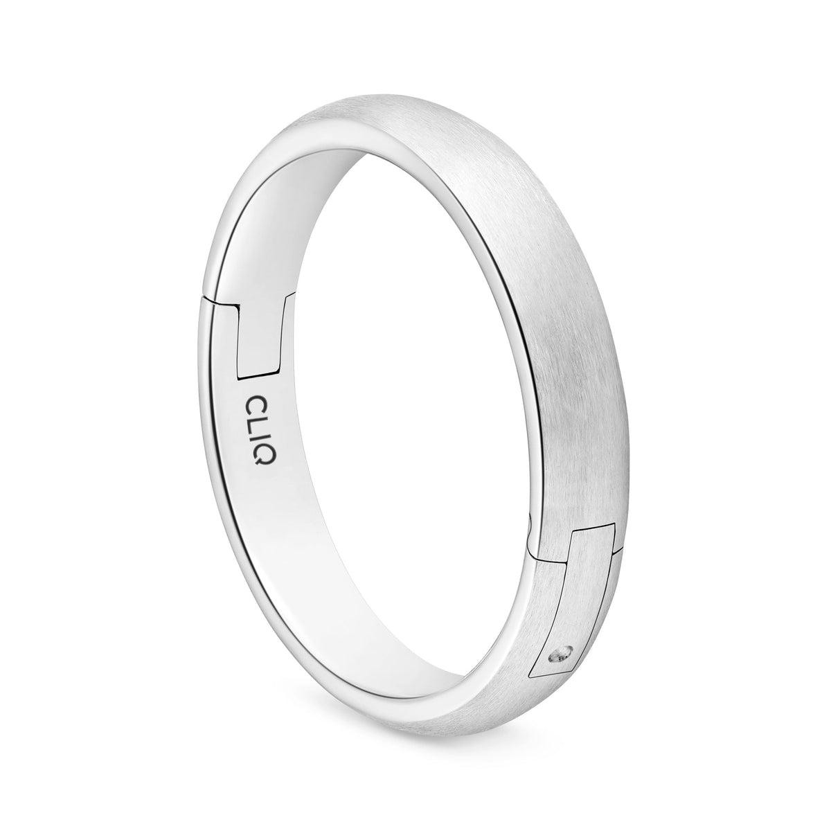 Rounded Comfort Fit Band with Matte Finish, 4mm