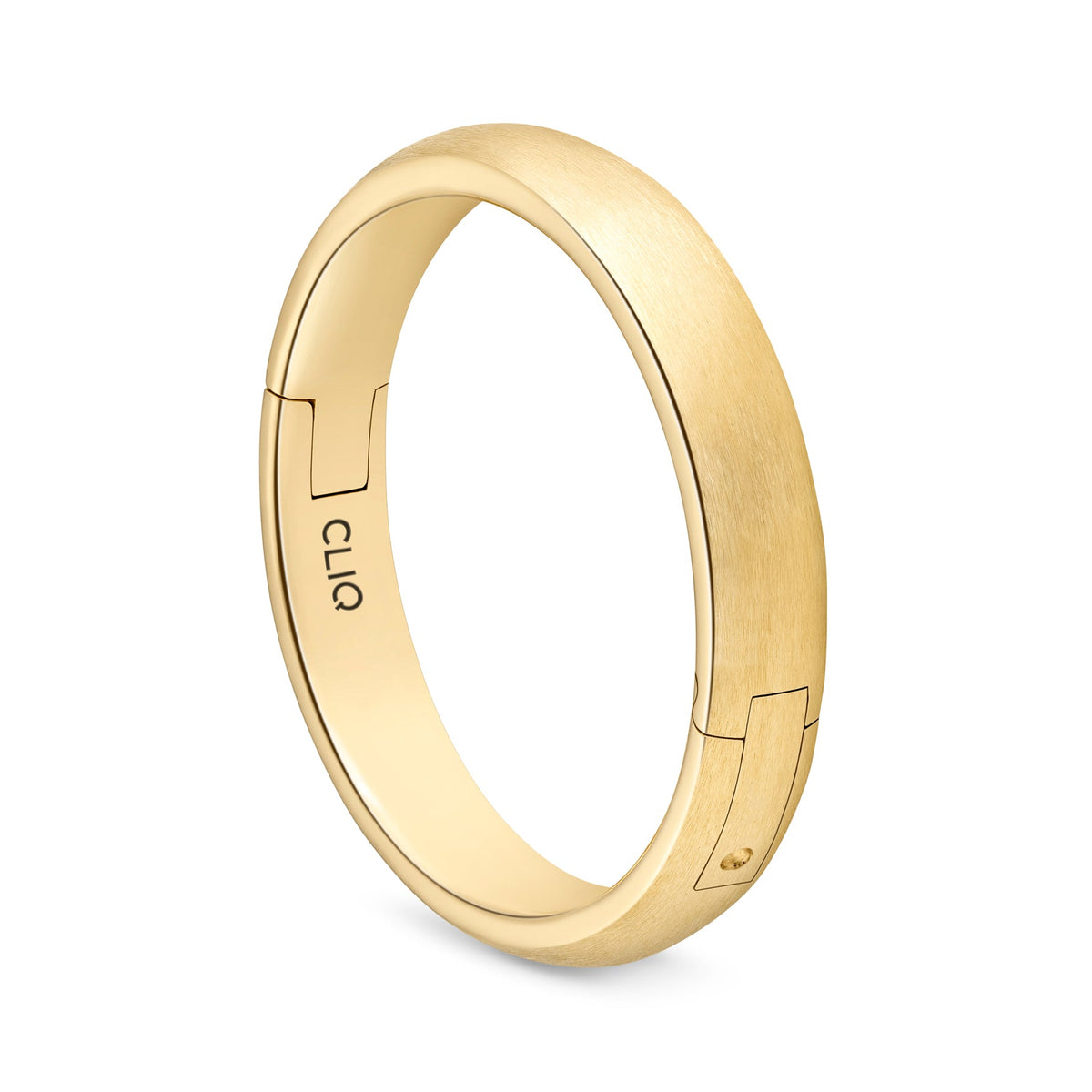 Rounded Comfort Fit Band with Matte Finish, 4mm