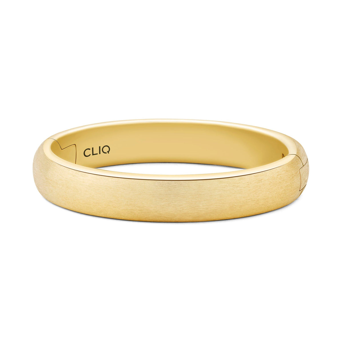 Rounded Comfort Fit Band with Matte Finish, 4mm