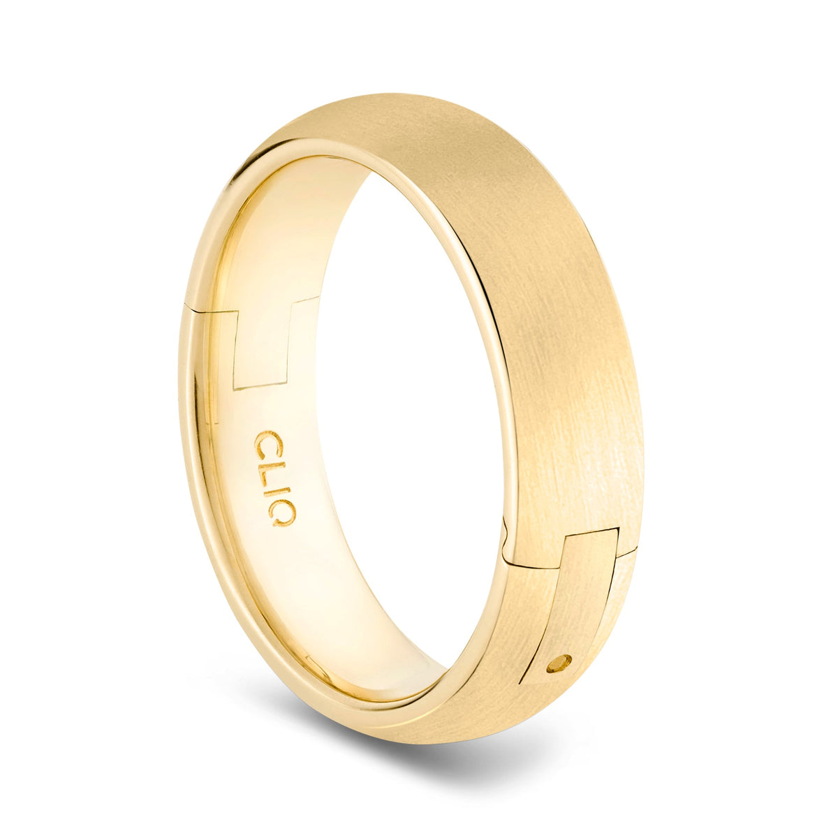 Rounded Comfort Fit Band with Matte Finish, 6mm