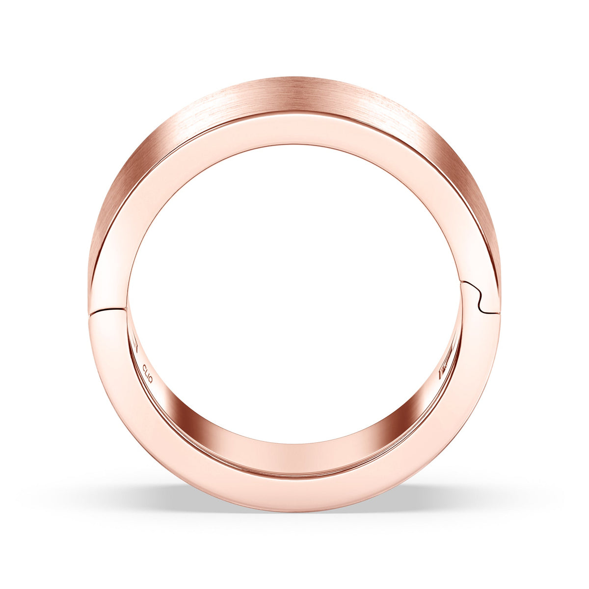 Classic Flat Profile Band with Matte Finish, 10mm