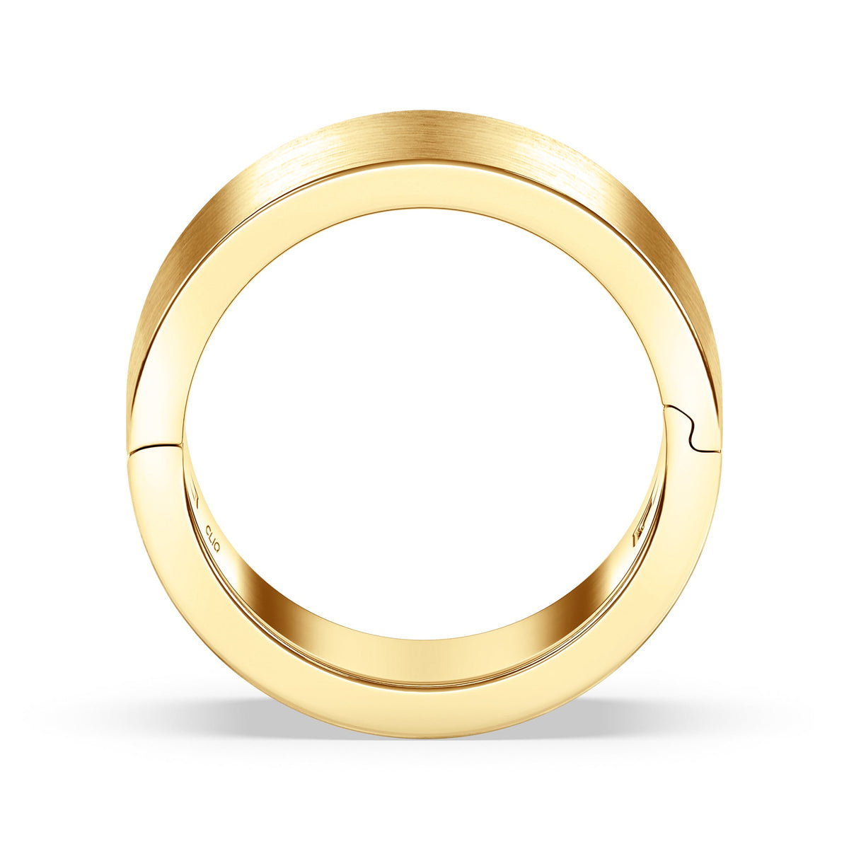 Classic Flat Profile Band with Matte Finish, 10mm