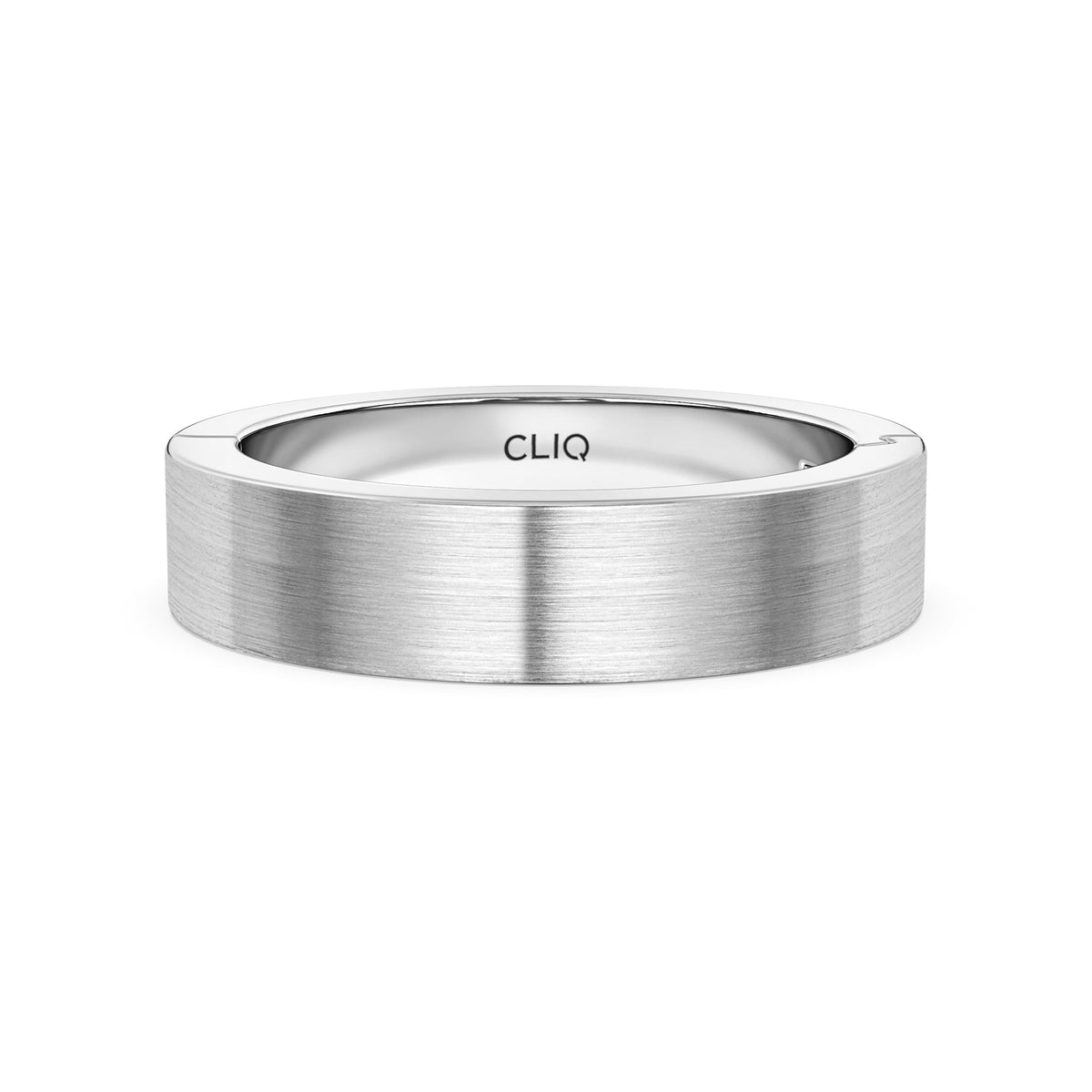Classic Flat Profile Band with Matte Finish, 5mm