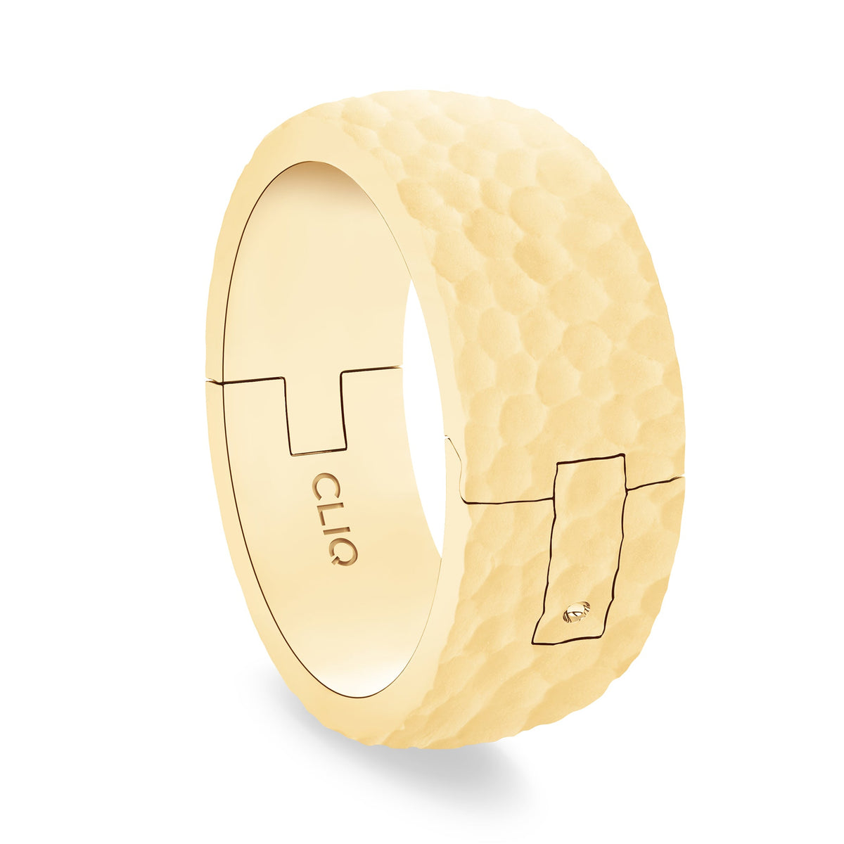 Classic Band with Hammered Finish, 8mm