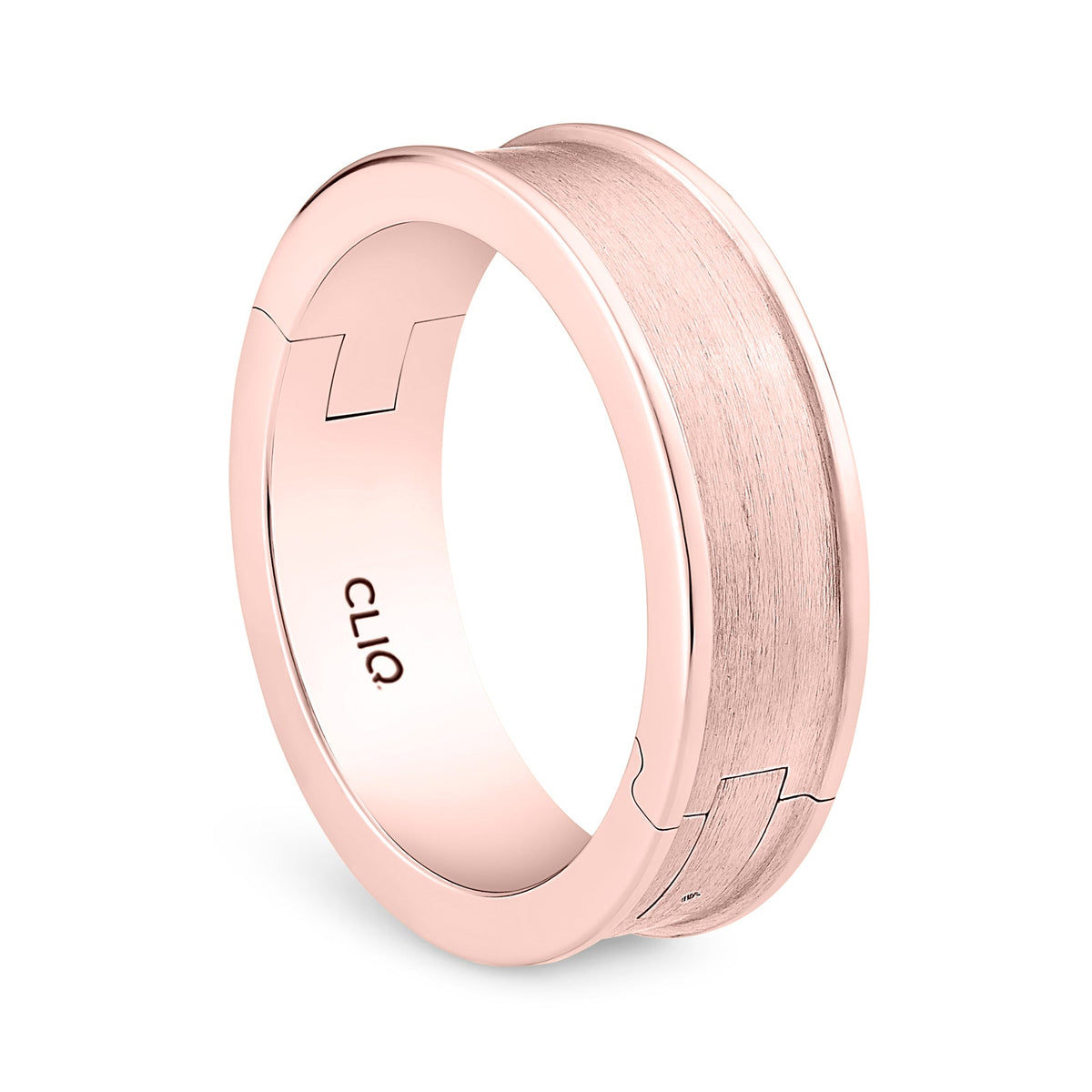 Aldridge Band with Matte Finished Center, 6mm