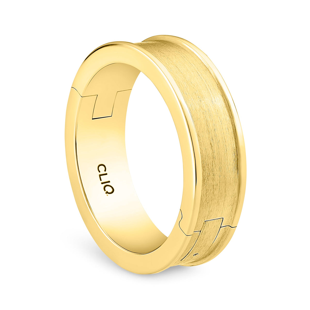 Aldridge Band with Matte Finished Center, 6mm
