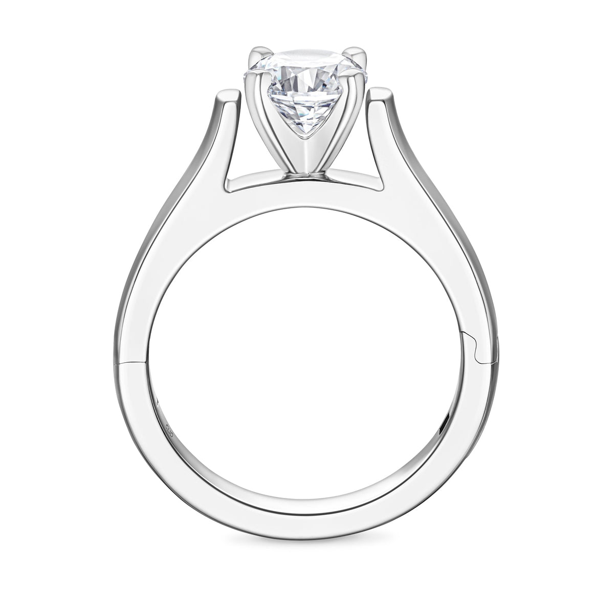 Parthenon Cathedral Solitaire Engagement Ring