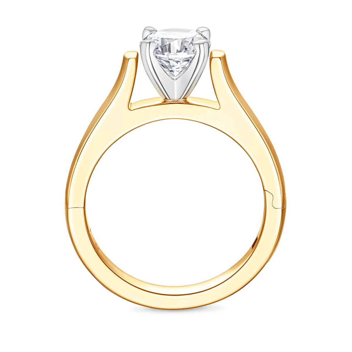 Parthenon Cathedral Solitaire Engagement Ring