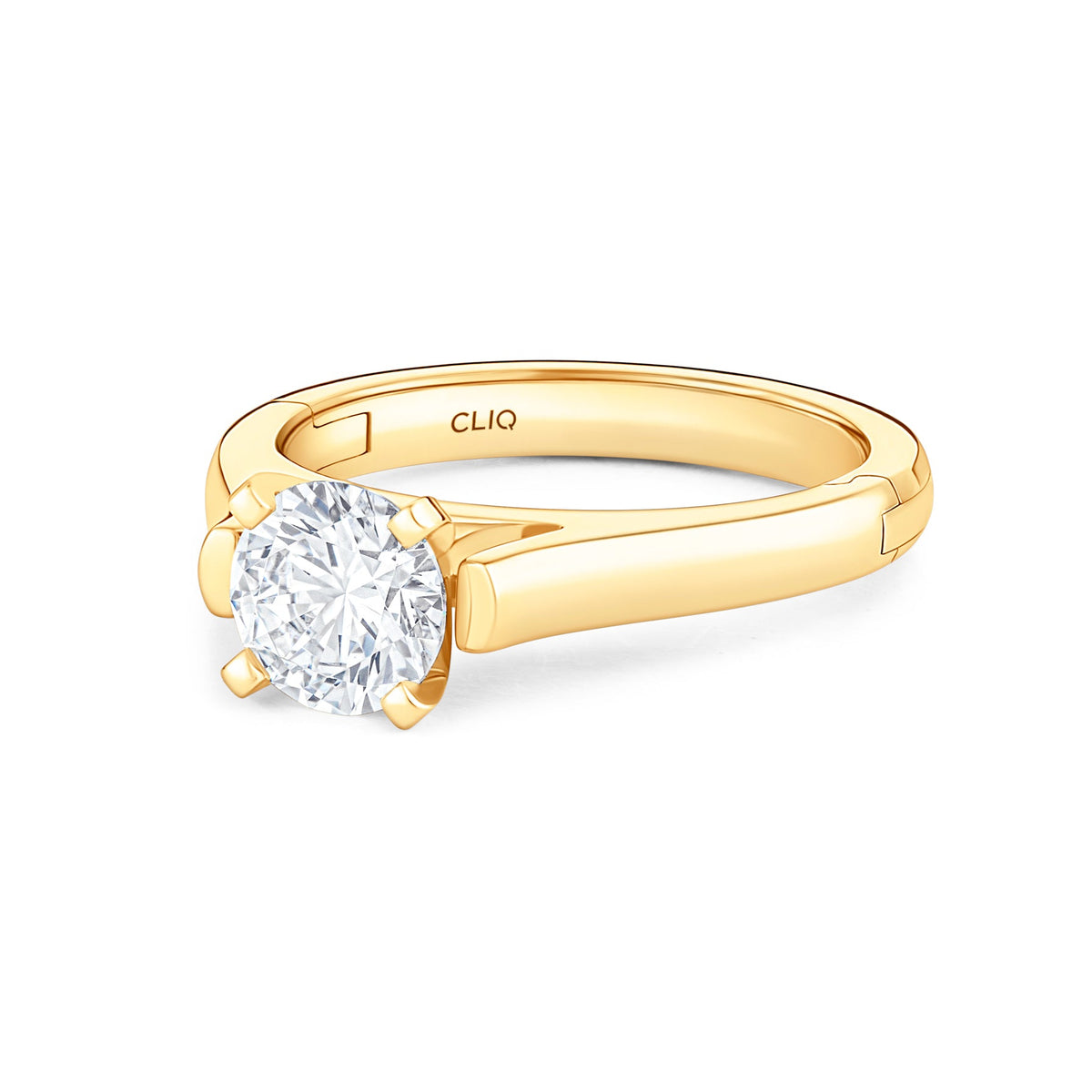 Parthenon Cathedral Solitaire Engagement Ring