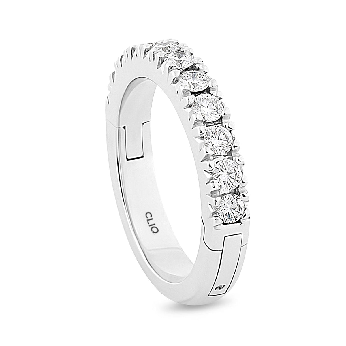 Parisienne French Pave Set Diamond Band