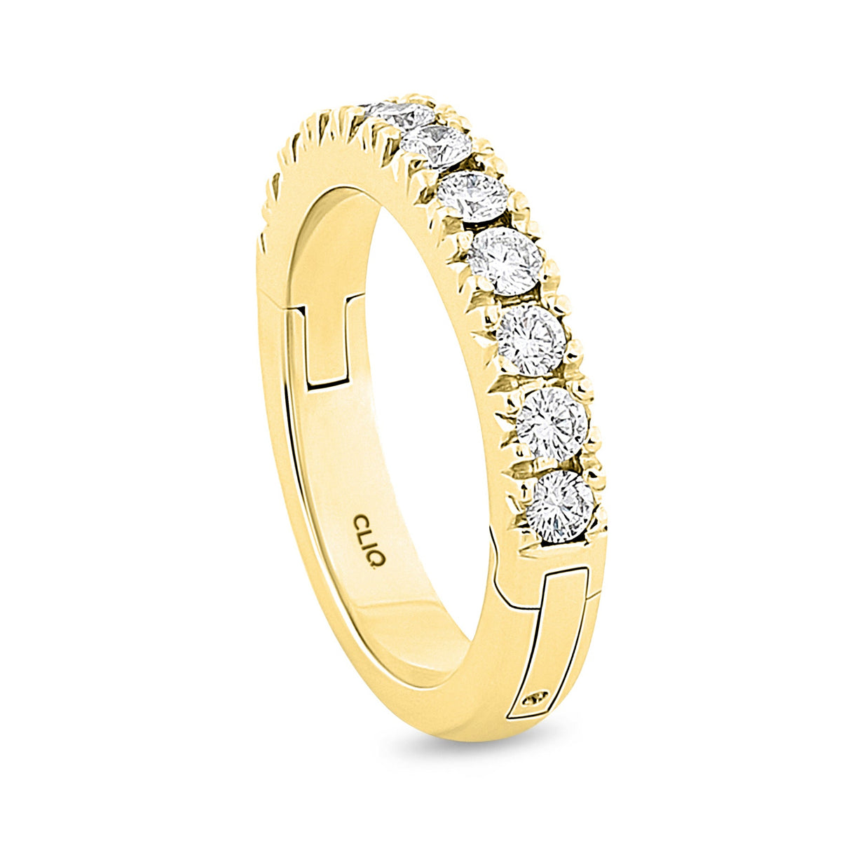Parisienne French Pave Set Diamond Band
