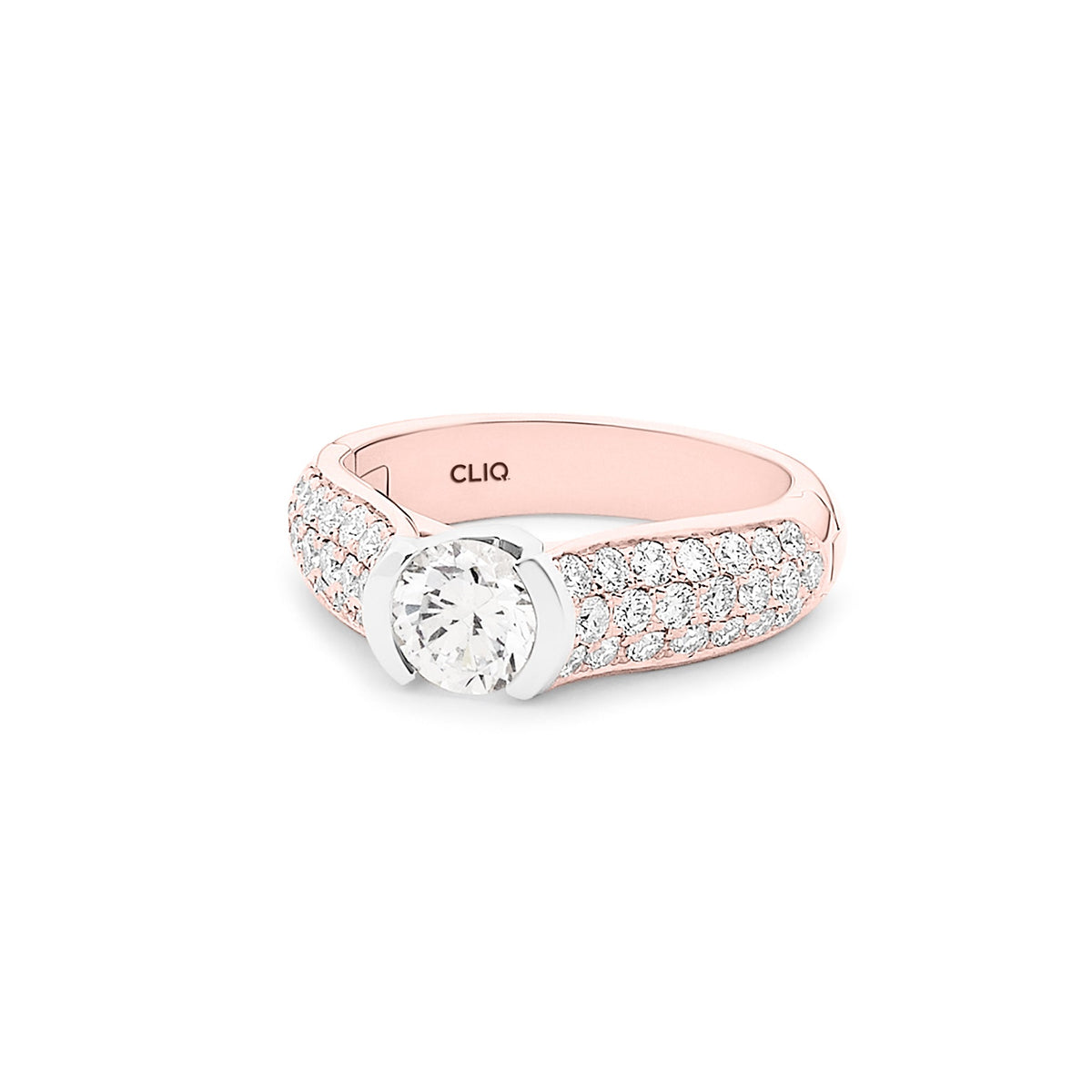 Patricia Engagement Ring with Side Stones