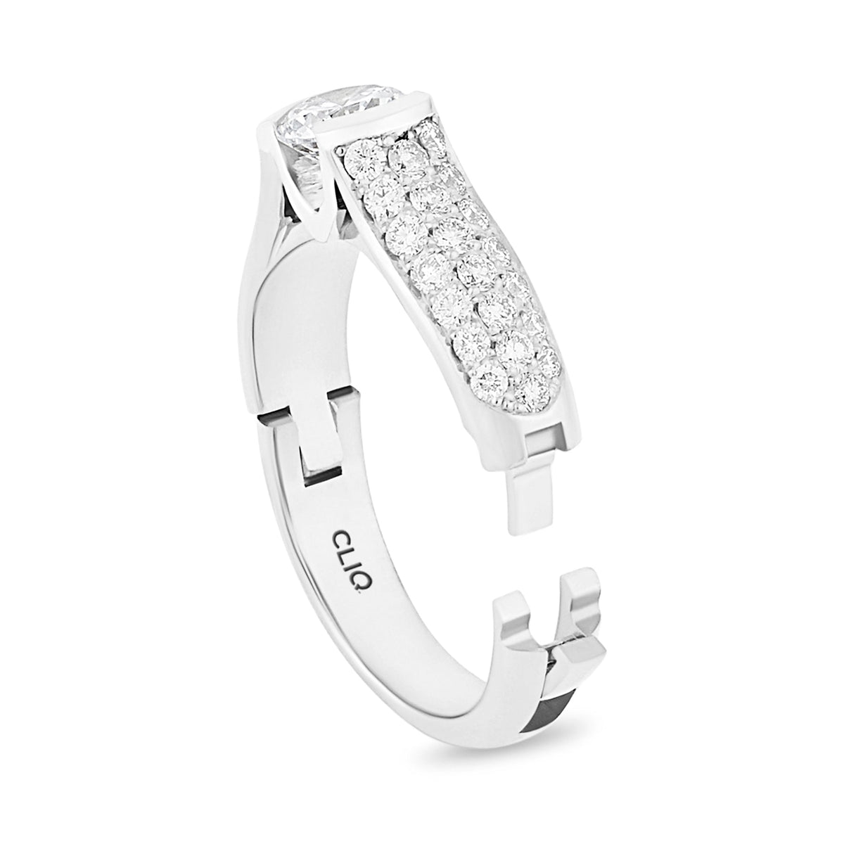 Patricia Engagement Ring with Side Stones