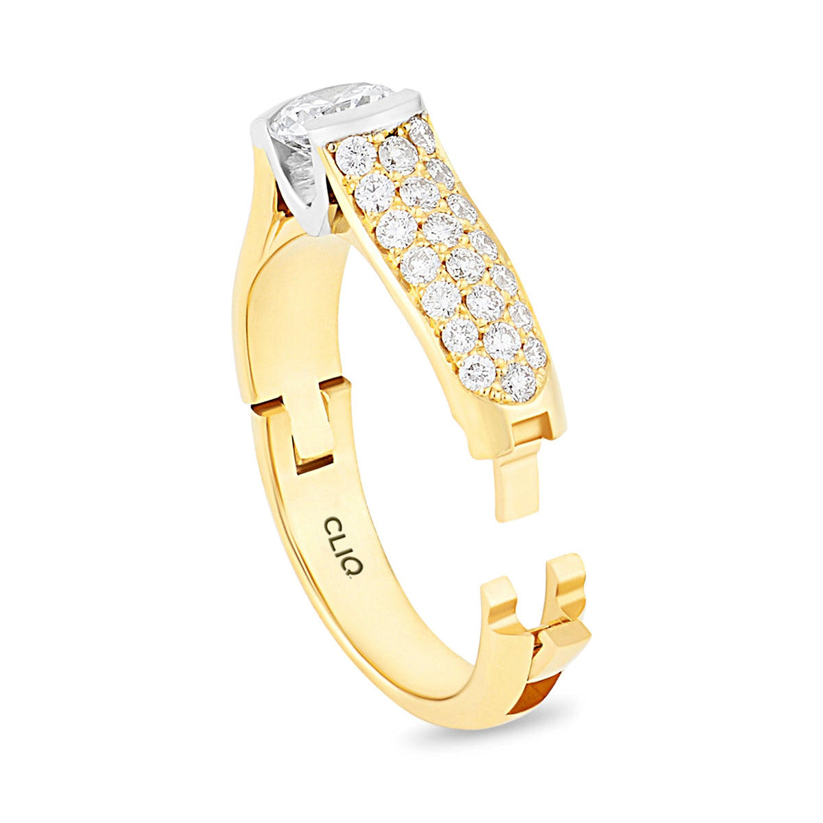 Patricia Engagement Ring with Side Stones