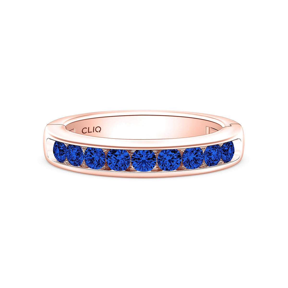 Classic Channel Set Sapphire Band