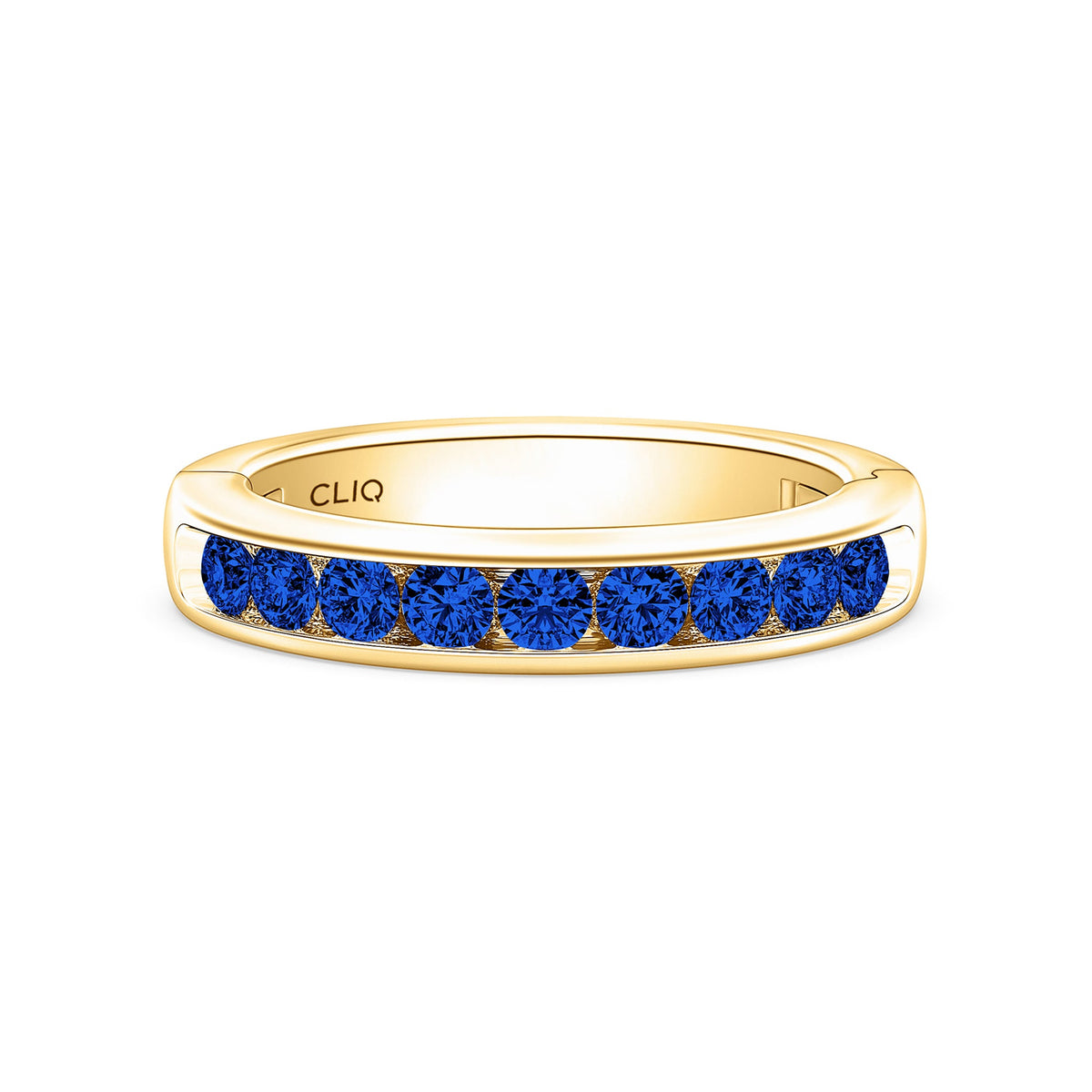 Classic Channel Set Sapphire Band