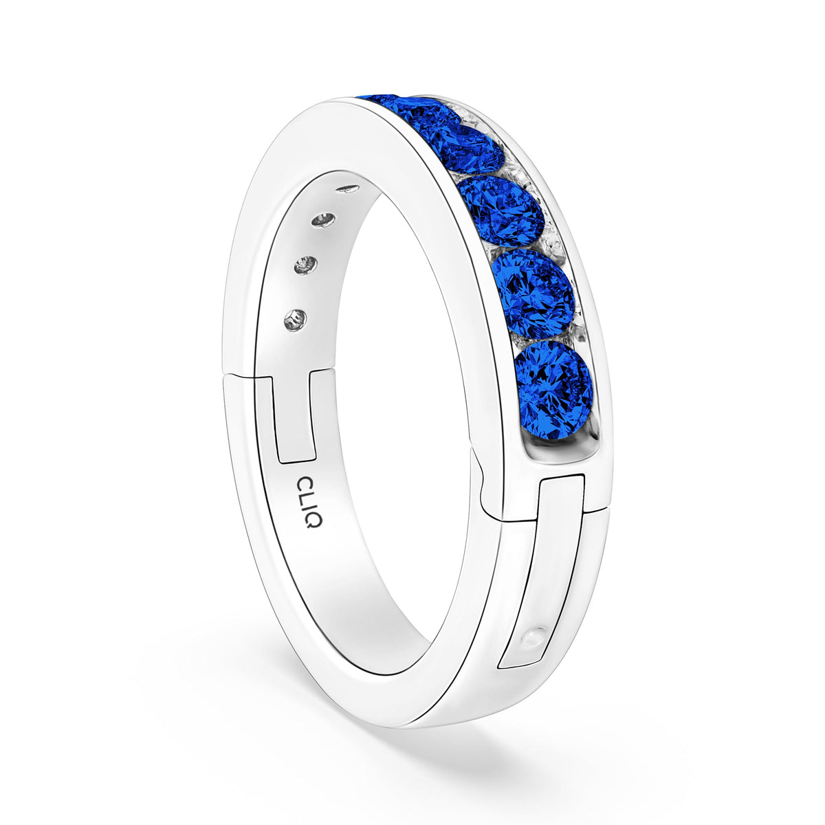 Classic Channel Set Sapphire Band