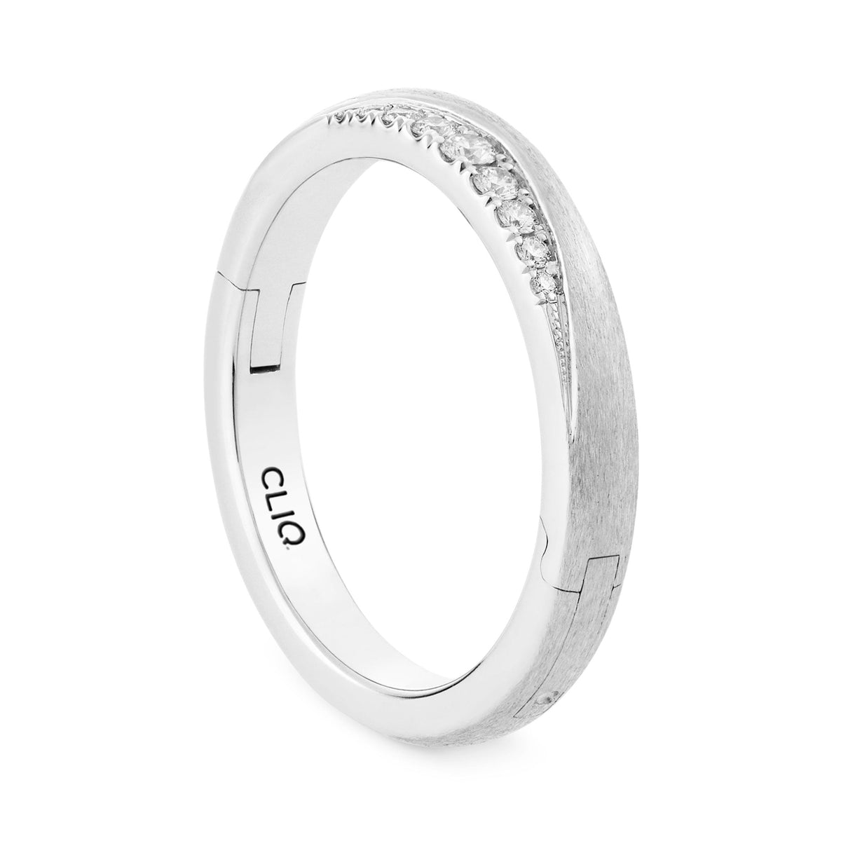 Laurel Diamond Band with Matte Finish