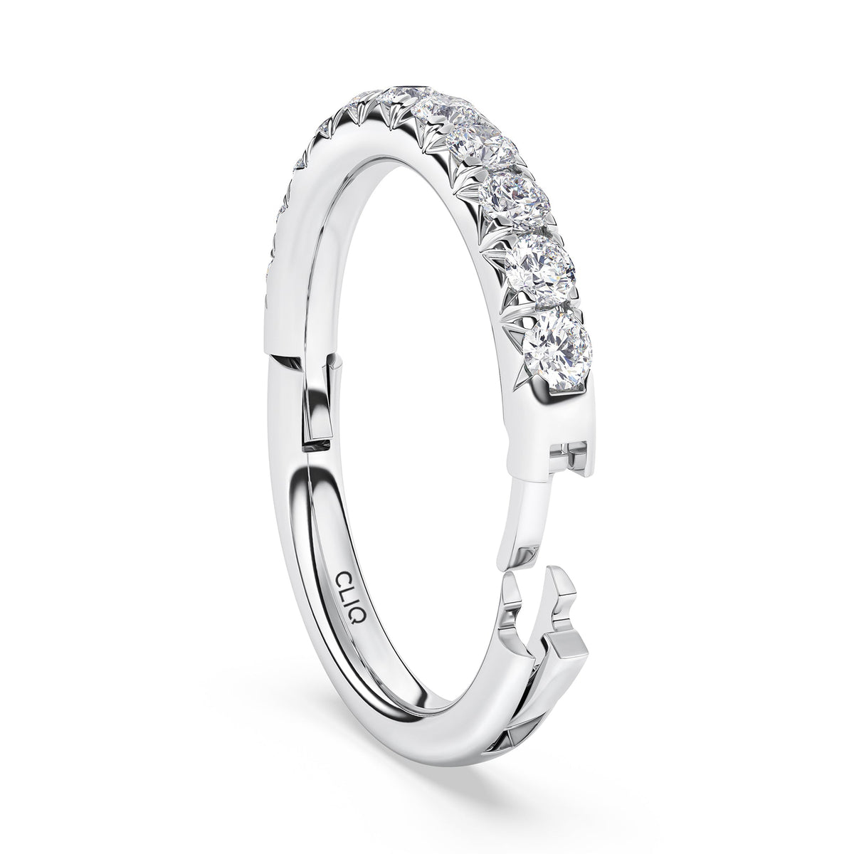 Shea French Pave Diamond Band