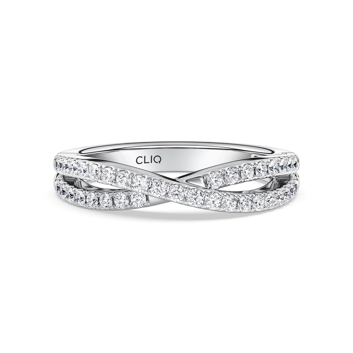 Serafina CrissCross Diamond Band