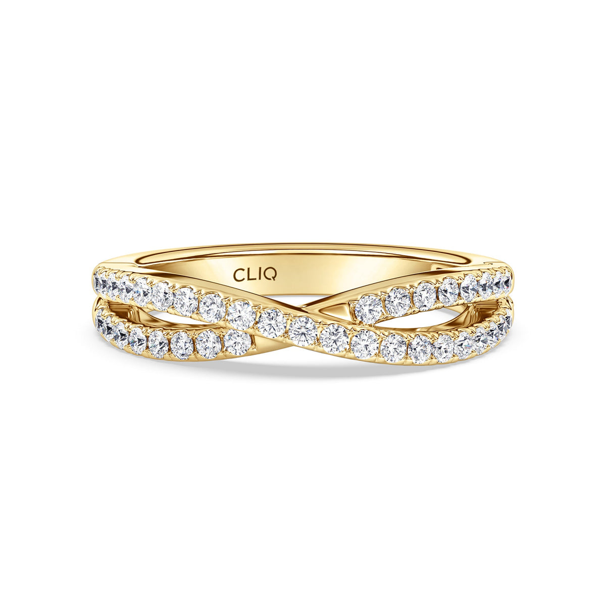 Serafina CrissCross Diamond Band