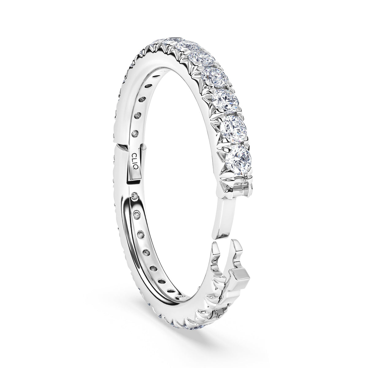 Shea French Pave Diamond Eternity Band