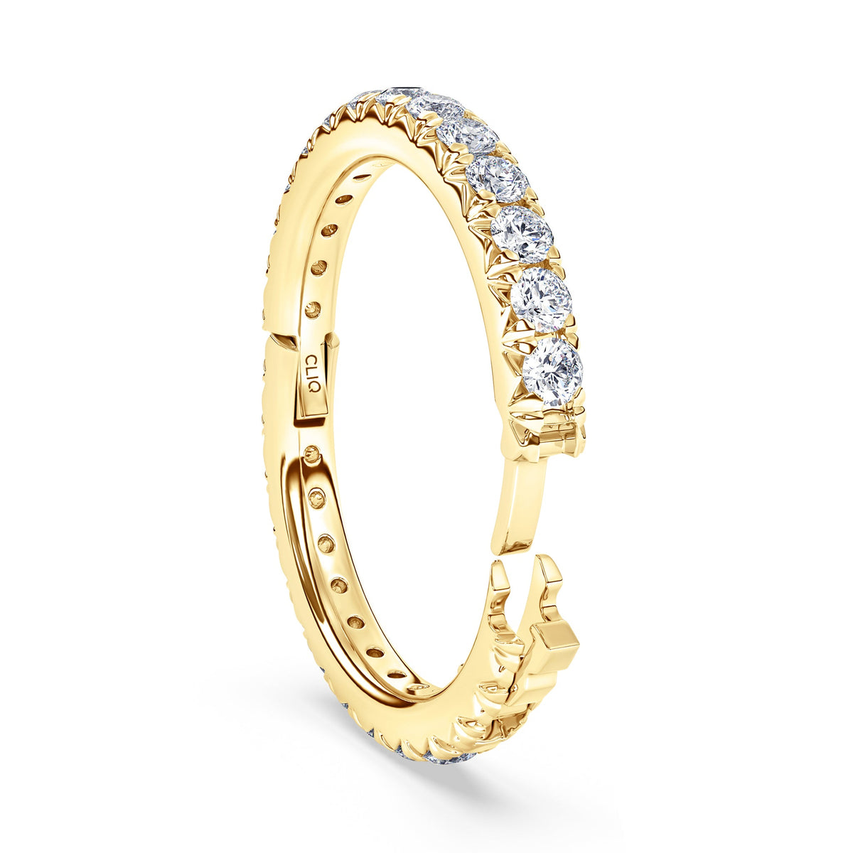 Shea French Pave Diamond Eternity Band