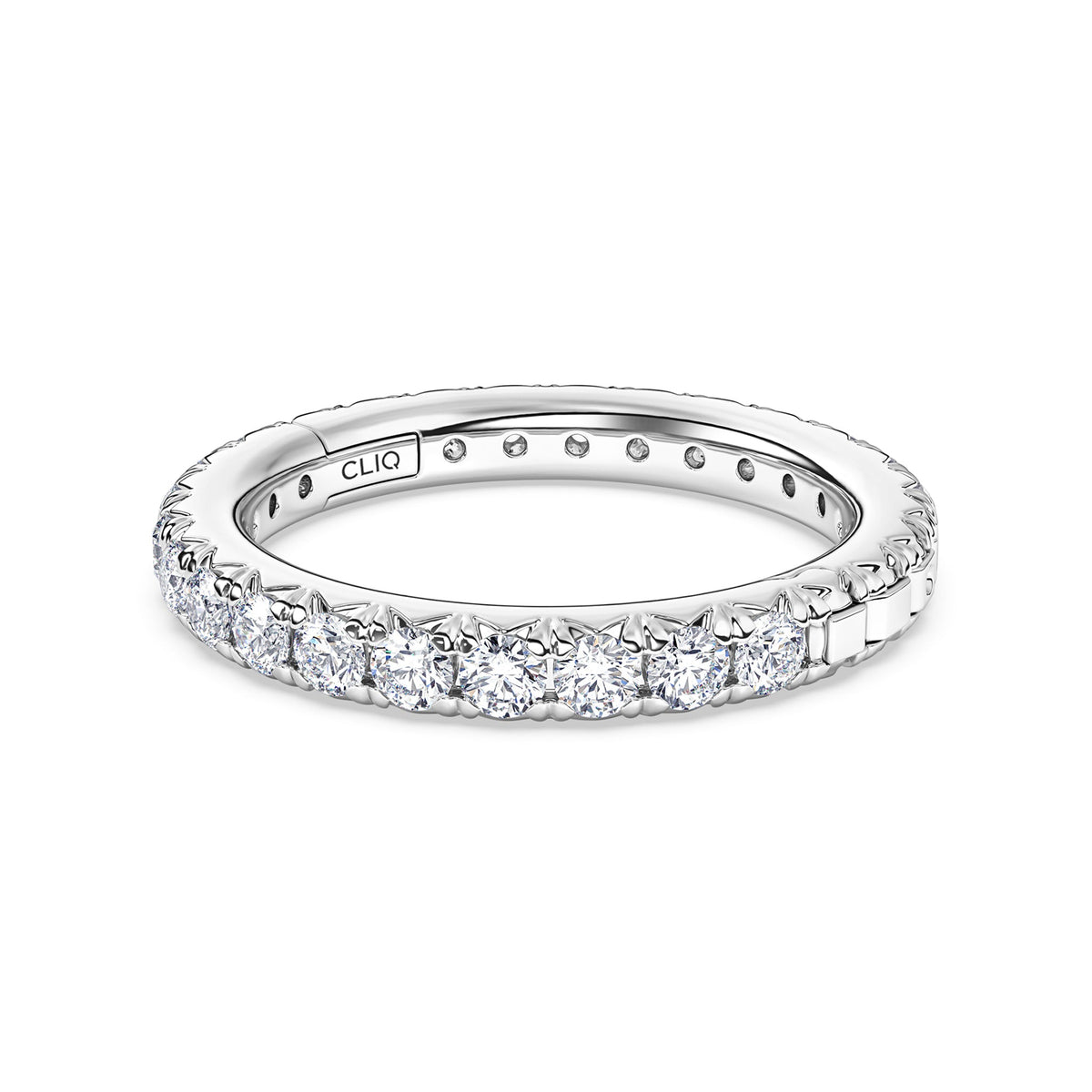 Shea French Pave Diamond Eternity Band