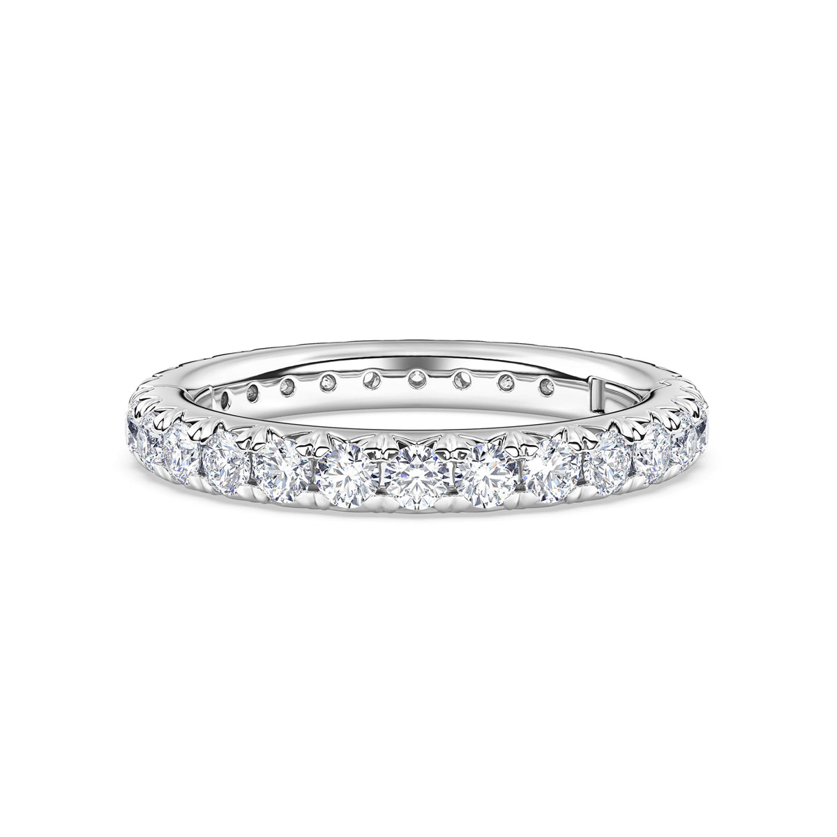 Shea French Pave Diamond Eternity Band