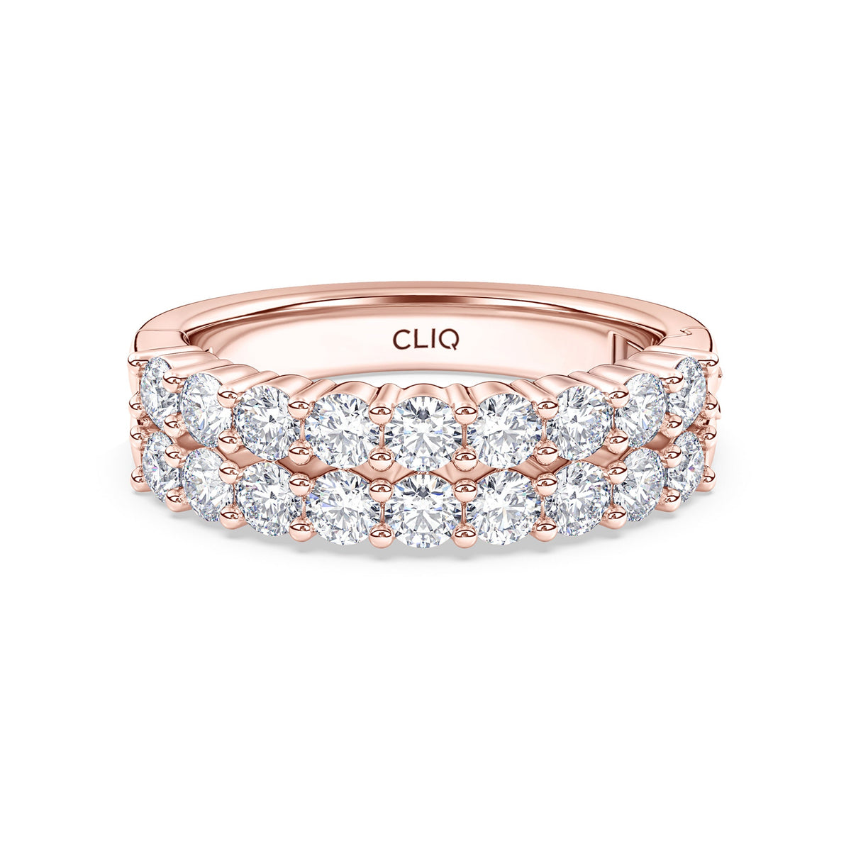 Essex Double Row Diamond Band