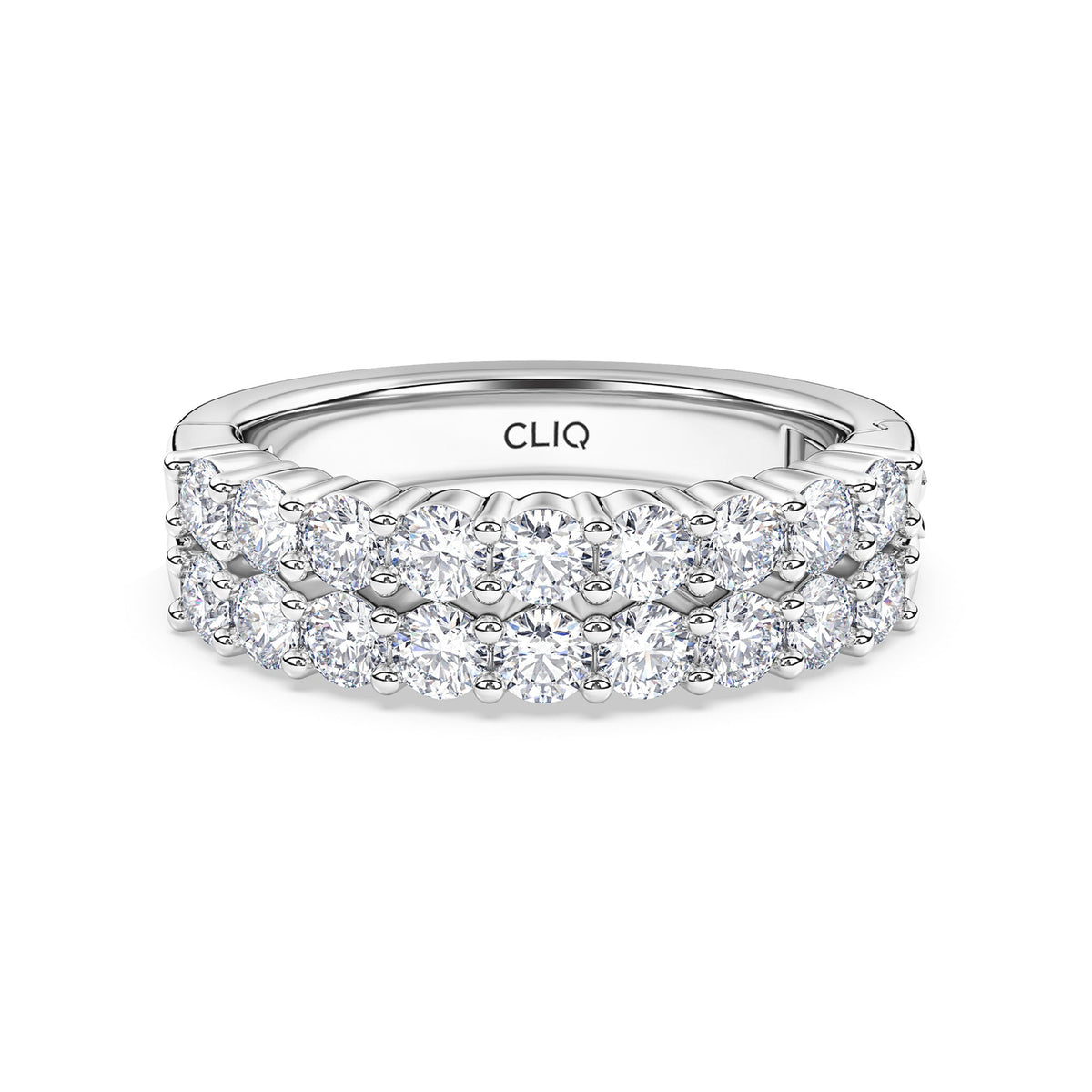 Essex Double Row Diamond Band