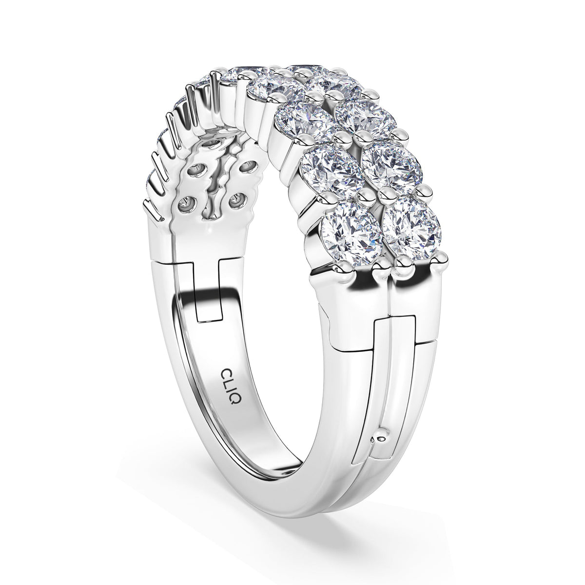 Essex Double Row Diamond Band