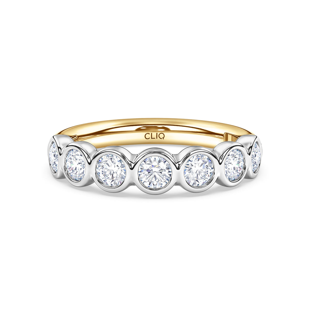 Harper 7-Stone Bezel Set Diamond Band