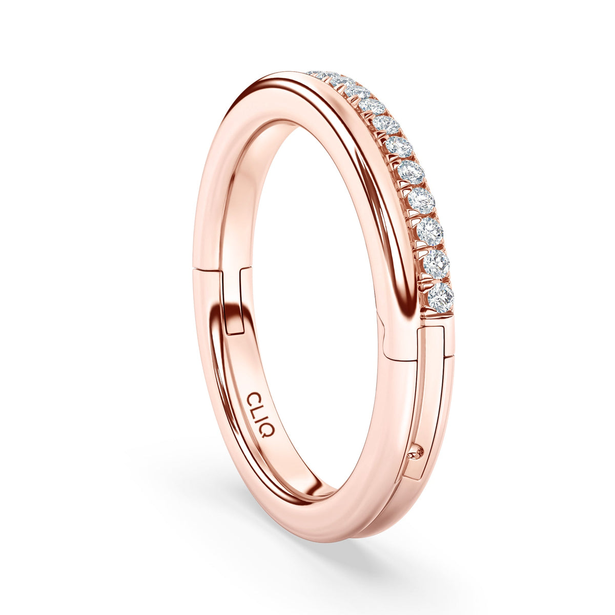 Duet Pave Diamond Double Band