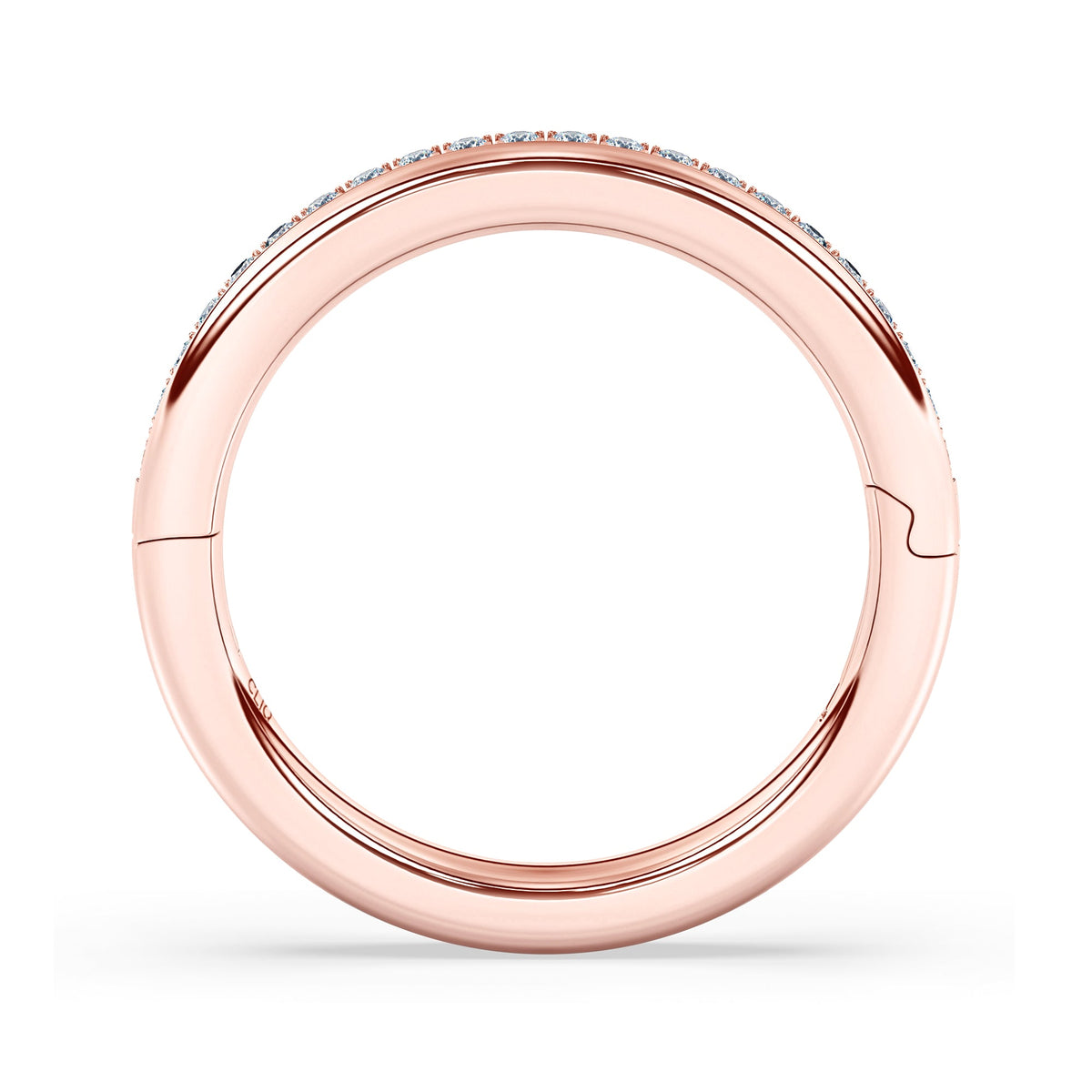 Duet Pave Diamond Double Band