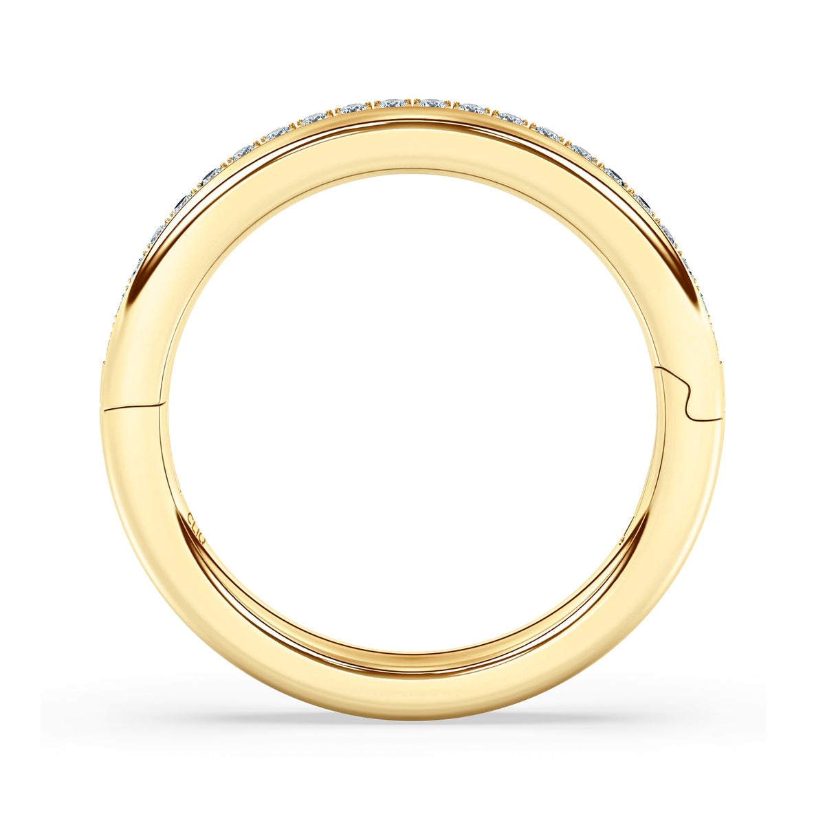 Duet Pave Diamond Double Band