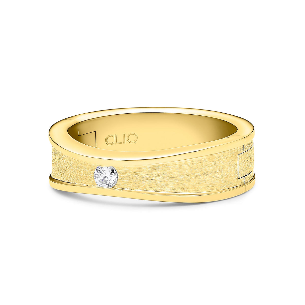 Rail Diamond Band with Matte Finish