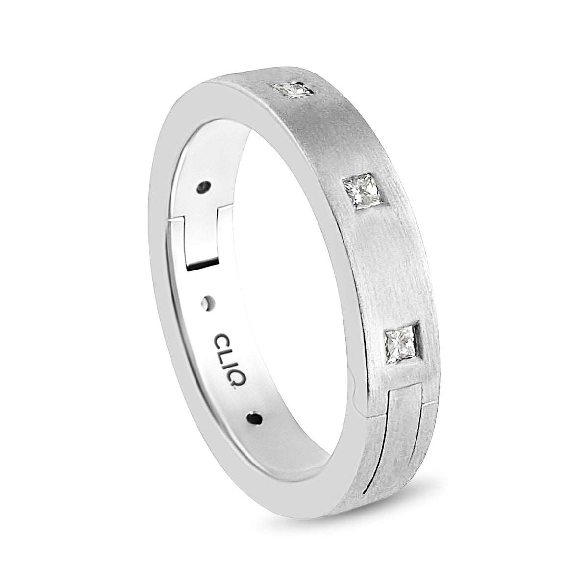 Camelot Diamond Eternity Band with Matte Finish