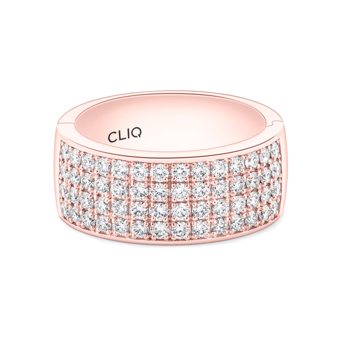 Fifth Ave. Four Row Diamond Band
