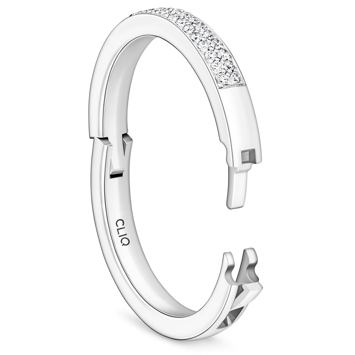 Bella Micro Pave Double Row Diamond Band