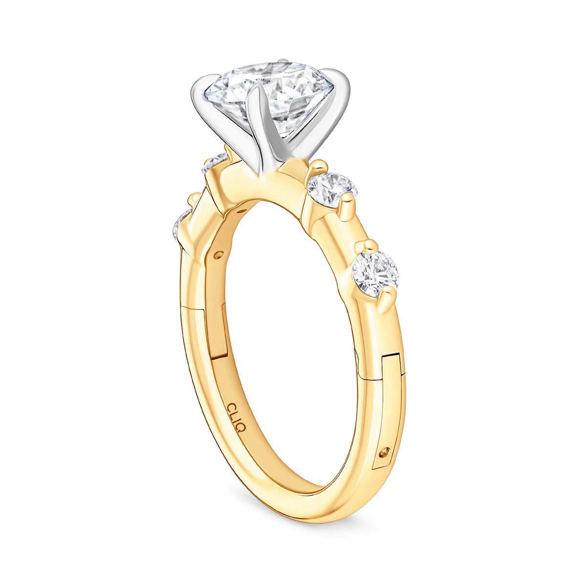 Asbury Engagement Ring with Side Stones