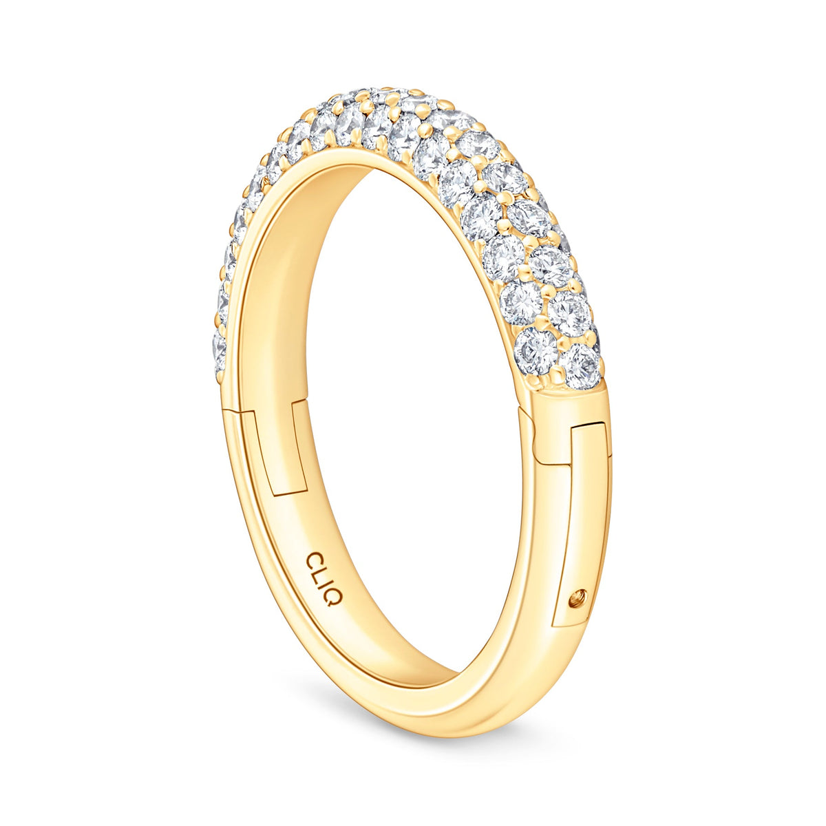 Cecily Domed Pave Diamond Band