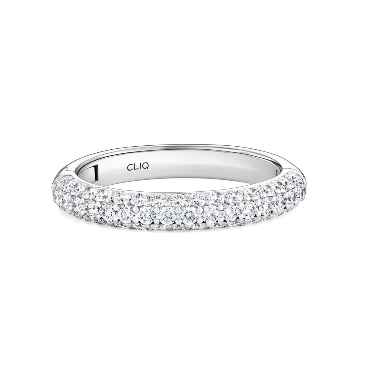 Cecily Domed Pave Diamond Band