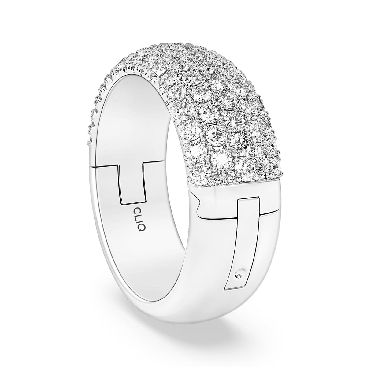 Hayden Rounded Pave Diamond Band, 7mm