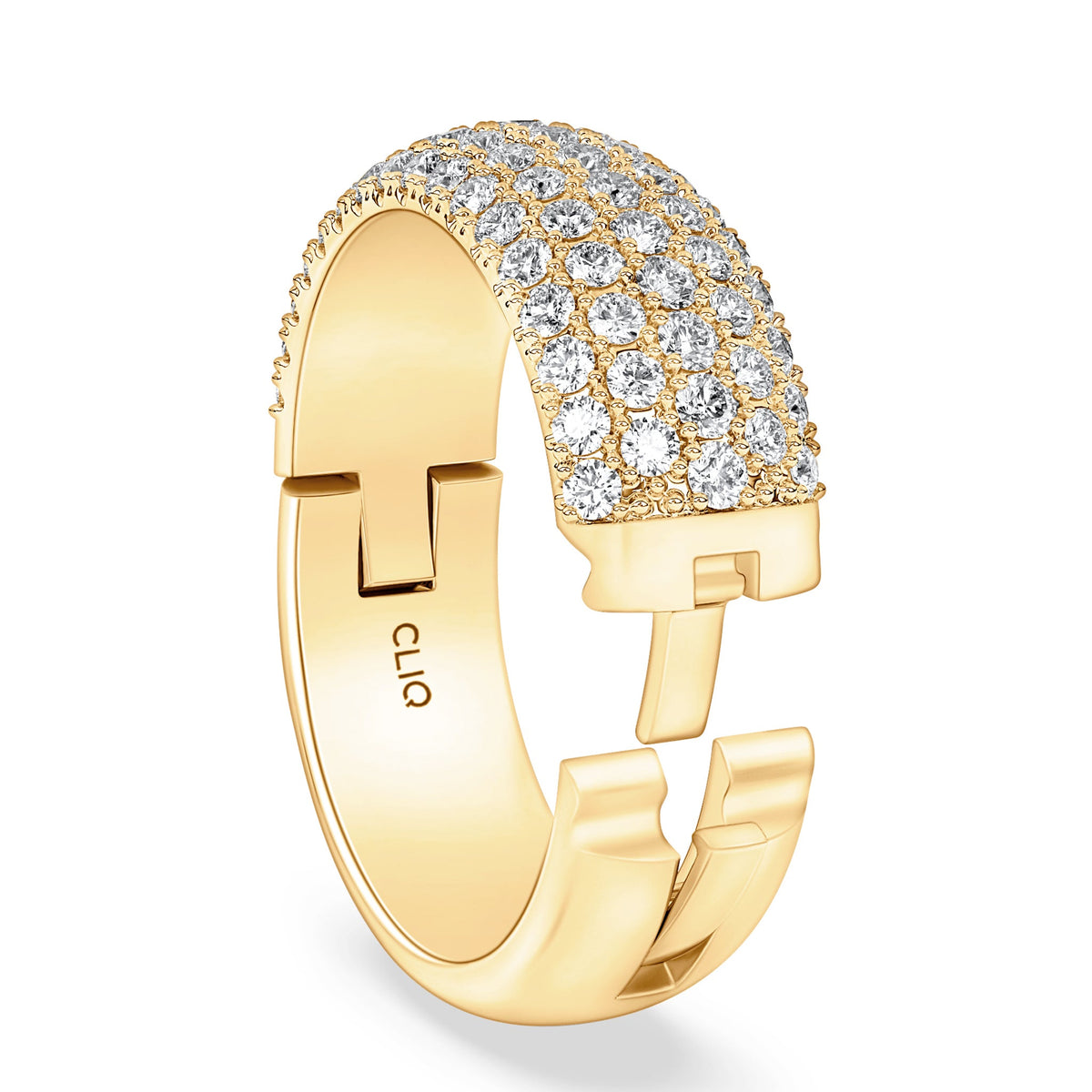 Hayden Rounded Pave Diamond Band, 7mm