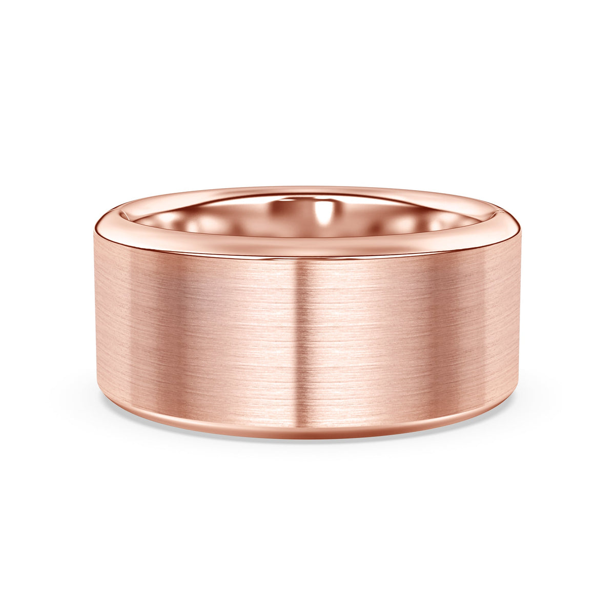 Flat Comfort Fit Band with Matte Finish, 10mm