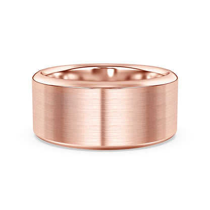 Flat Comfort Fit Band with Matte Finish, 10mm