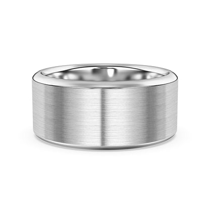 Flat Comfort Fit Band with Matte Finish, 10mm