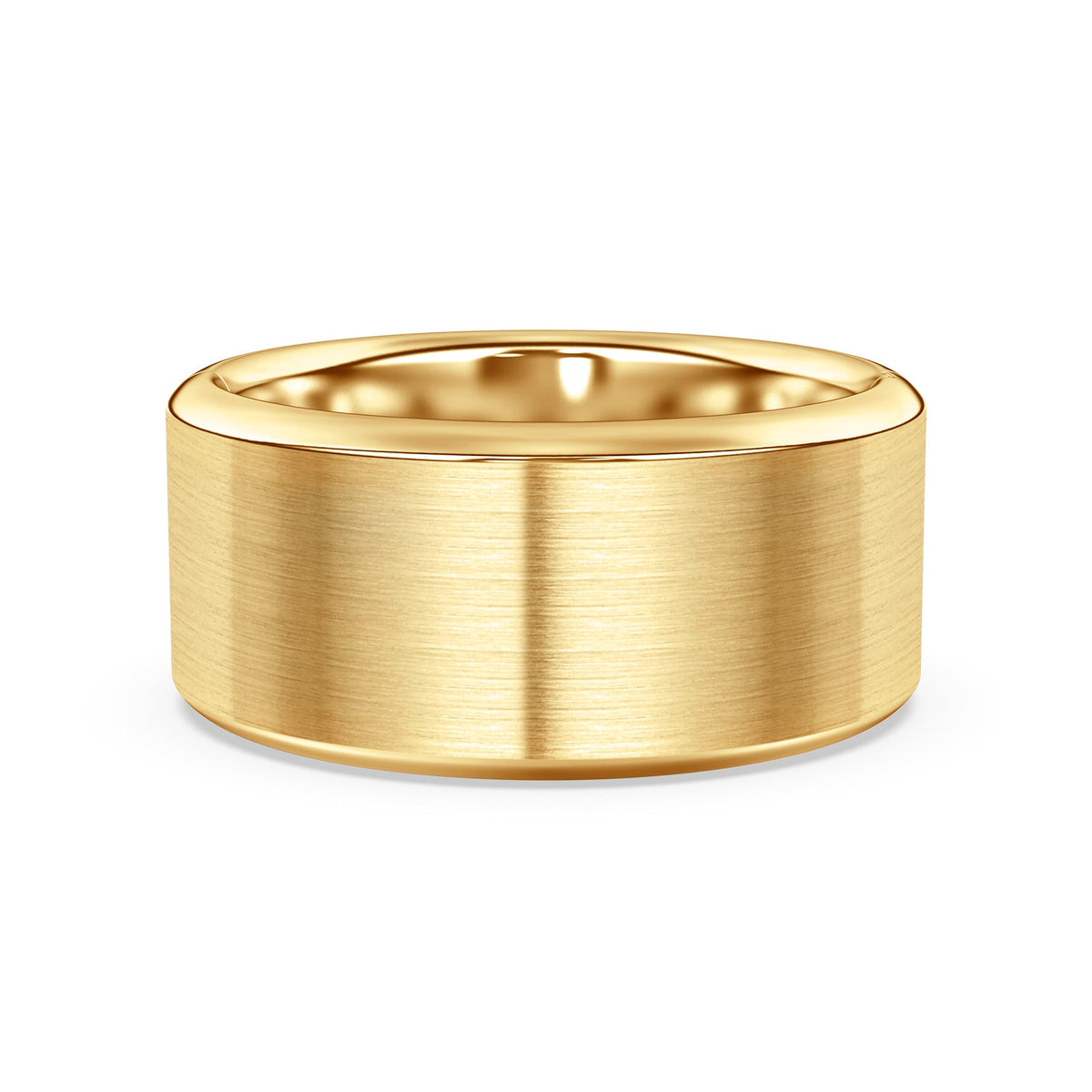 Flat Comfort Fit Band with Matte Finish, 10mm